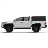 Hardtop Contour noir/ lisse sans fenêtre latérale pour Toyota Hilux Revo 2016+ double cabine Alu-Cab